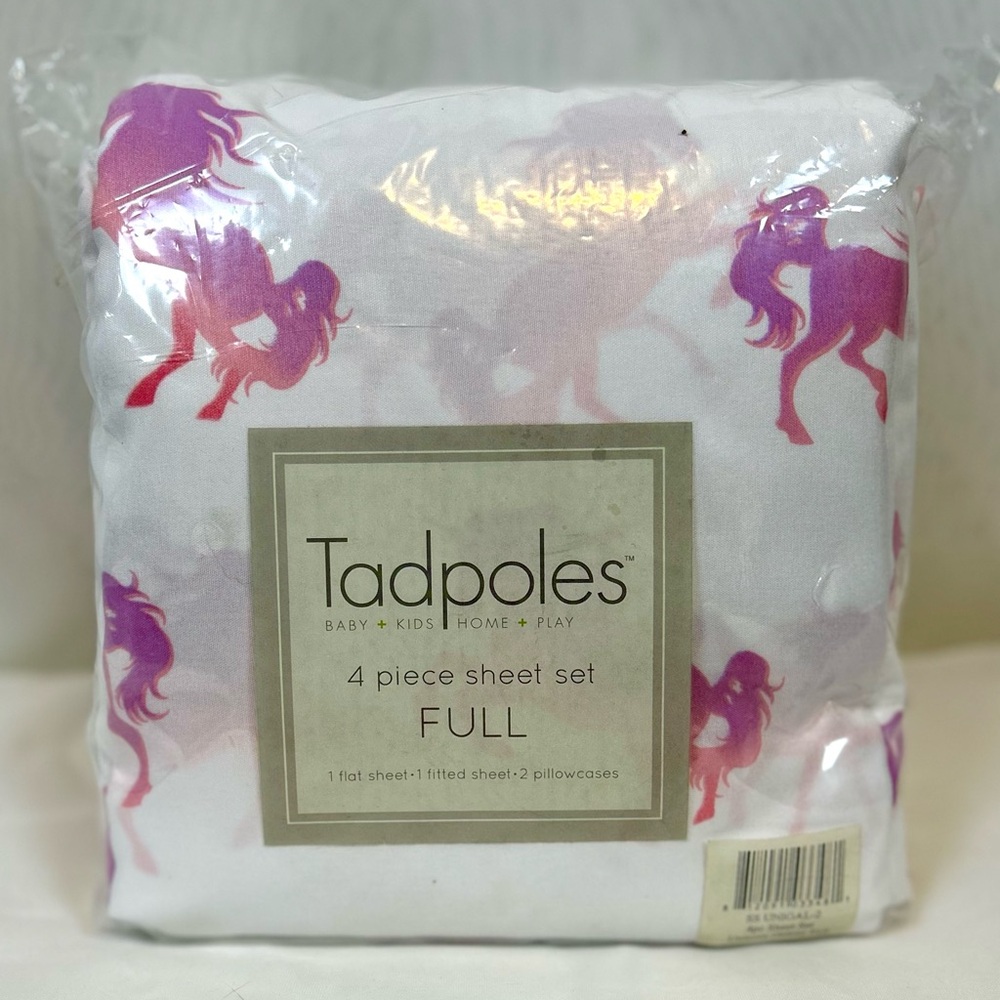 New Tadpoles Unicorn Galaxy Full Size 4 Piece Sheet set